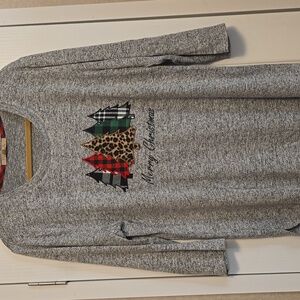 Ladies 3/4 Sleeve My Danielle Christmas Tree Top